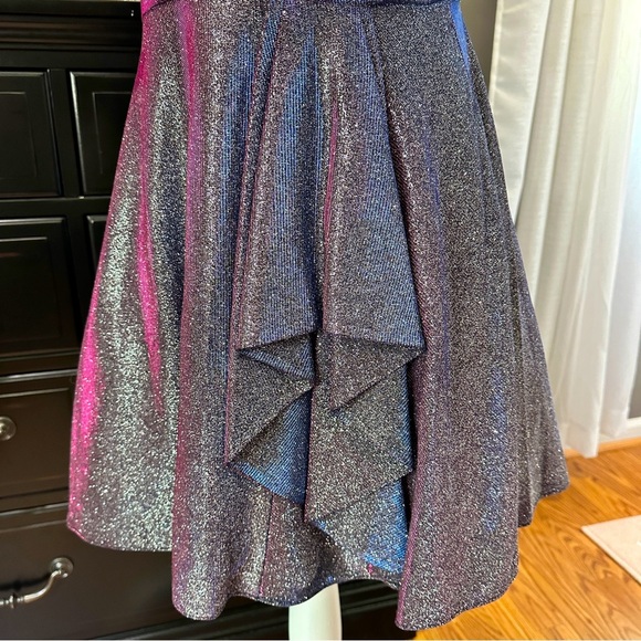 Blondie Nites by Stacy Sklar Glitter Iridescent Mini Dress Size 11 - Picture 12 of 15
